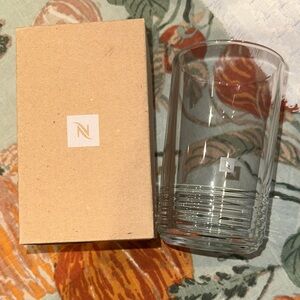 Nespresso Clear Glass Tumbler with Box